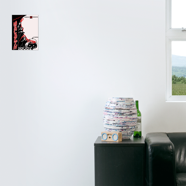 Vintage Theater Poster - Macbeth by Sheakespeare by TuncGK